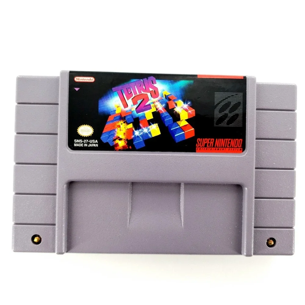 Tetris 2 (Super Nintendo Entertainment System, 1994) Authentic Cart Only Tested